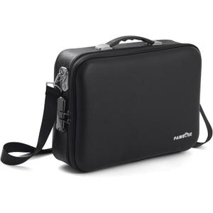 Fireproof Document Home Safe with Combination Lock, 16x12x5 inch Fireproof Water-Resistant Hard Case Box for Important Documents Certificates Passports Cash