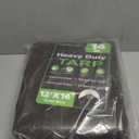 Tarp 12x16FT, 14 Mil Large Tarp, Tarps Heavy Duty Waterproof with Grommets Every 23.6", 420D Thick Plastic Tarp, UV Resistant Tear&Fade Resistant, Reinforced Edges for Outdoor Pool Camp Tent