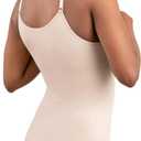 SHAPERMINT Womens Tops - Scoop Neck Cami Body Shaper for Women, Shapewear Tummy Control, Camisole Tank Tops for Women (Large, 1 Pack, Nude)