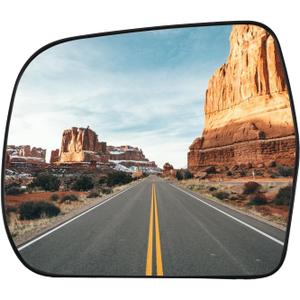 Driver Side Mirror Replacement for Toyota Highlander 2001 2002 2003 2004 2005 2006 2007 - Left Side Mirror Glass, Rear View Mirrors Glass with Power Heated