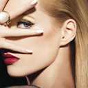 24Pcs Independence Day Press on Nails Short Square Fake Nails Silver Glitter Glue on Nails Blue Stars Stripes Design False Nails 4th Stick on Nails Bling Reusable Artificial Nails for Women