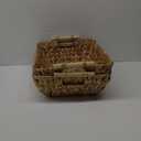 StorageWorks Hand-Woven Jumbo Storage Baskets with Wooden Handles, Water Hyacinth Wicker Baskets for Organizing, 2 Pack (Large)