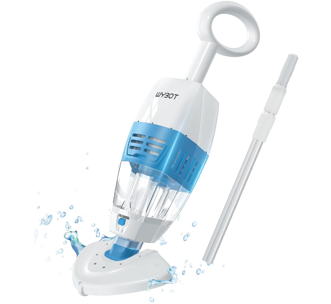 WYBOT Handheld Pool Vacuum with Two Brush Heads