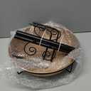 3" Deep 43" Tall Metal Bird Bath for Outdoors, 12" Dia Removable Bird Baths Water Bowl for Outside, Vintage Standing Birdbaths with Stable Stake for Garden Yard Lawn Decor 1.4 Gallon