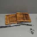 2 Tier Wooden Bathroom Counter Organizers and Storage,Corner Counter Shelf Tiered Tray Stand for Bathroom