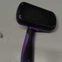 Swihauk Self Cleaning Slicker Brush for Dogs & Cats, Skin Friendly Pet Grooming for Shedding, Deshedding, and Hair Removal - Puppy Brush for Long Haired Pets, Pet Supplies, Purple