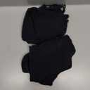 Meetall Women's High Cut String Triangle Bikini Set Swimsuits Sexy Bathing Suits 2 Piece (Black, S)