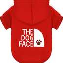 Paiaite Red Chihuahua Dog Hoodie: Keep Your Pup Warm and Stylish with a 'The Dog Face' Printed Sweatshirt, Pet Clothes, and Sweater Coat All in One Perfect for Winter and Cool Summer Nights! Red, Size XXL