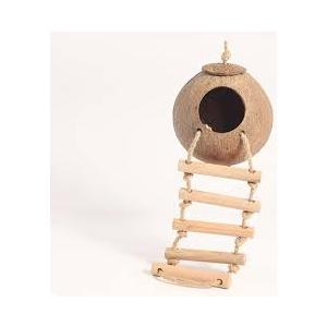 Natural Coconut Hideout House for Hamsters & Guinea Pigs.