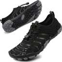 Barefoot Shoes for Women & Men, Grounded Walking Hiking Barefoot Shoes, Wide Toe Box Non-Slip Water Athletic Footwear, Comfortable Vitality Barefoot Footwear, Trail Running Sneakers Unisex, 12.5 W Women, 11 Wide Men