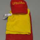 fun shack Mens Lifeguard Costume, Male Lifeguard Outfit, Beach Rescue Uniform for Men, Summer Swimwear Accessory XL
