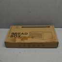 Culinary Couture Bamboo Bread Box for Kitchen Countertop - Large Capacity Storage BreadBox for Homemade Bread with Acrylic Window and Extra Top Storage