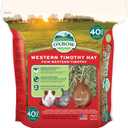 Oxbow Western Timothy Hay for Small Pets  All-Natural Grass Hay for Rabbits, Guinea Pigs, and Chinchillas  High Fiber for Digestive Health and Dental Support  40 oz Bag (EXP 05/14/26)
