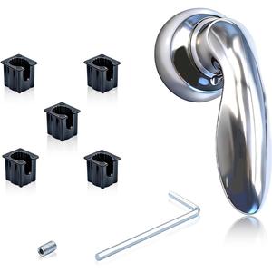 Shower Faucet Handle Compatible with Kohler Coralais 1046987, with 5 Pcs Insert Compatible with Kohler 1060514,Chrome