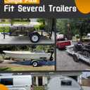 Trailer Leaf Spring Kit 3500lb Single Trailer Axle 4 Leaf Spring Kit with U-Bolt Kit & Single Trailer Axle Hanger Kit