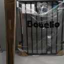 Babelio Baby Gate for Stairs, Kitchen & Doorways, No Bottom Bar| One-Handed Operation| Auto-Close| Hardware Mount (Drill Needed) Safety Dog/Pet Gate (Black - B17, 26-43" W, 28" H)