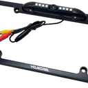 License Plate Frame Backup Camera with 8 LED Rear View Camera 170 Ultra-HD Night Vision Waterproof Rearse Cam.