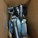 Shark UZ565H Pro Cordless Vacuum w/ Clean Sense IQ & MultiFLEX Technology, PowerFins Plus Brushroll, Duster Crevice Tool & Anti-Allergen Dusting Brush, Up to 40 Minute Runtime, White/Blue 
