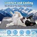 Summer Dog Cooling Mat,2025 Ice Silk Self Cooling Pad for Dogs Cats,Washable & Portable Cooling Dog Bed Indoor Outdoor(Grey,28''x22'')