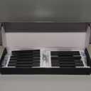 Goo-Ki Cabinet Handles 12 PCS - Black Drawer Pulls 7-1/2 in (192mm) Hole Centers - Tilted Solid Drawer Handles for Kitchen Cabinet Pulls - Finger Pull