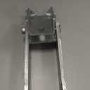 Chain Link Fence Commercial Single Gate Latch for 2 1/2" (2 3/8" OD) Post and 2" Gate Frame