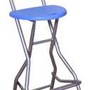 27-Inch Foldable Stool,Folding Chair, for Adults Folding Stool with Handle,Folding Bar Stool with Non-Slip Feet,Indoor and Outdoor,200 lbs Capacity,Kitchen,Game Room(11.5"12.5"27"), 35 inches x 14.5 inches x 12.5 inches