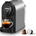 CHULUX Compact Espresso Machine, 20 Bar Single Serve Coffee Maker, Dual Brew Sizes for Espresso and Lungo, 1400W Rapid Brewing, Mystic Gray (Upgrade Model)