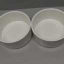 6" PVC Pipe End Cap Fitting, 2PCS SCH40 Furniture Grade PVC Pipe Plug Adapter, White Pipes Slip End Caps Sockets for Built Furniture DIY Garden Shelf