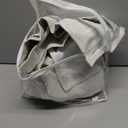 100% Blackout Thermal Curtains 84 Length 2 Panels Set for Bedroom, Linen Windows Pinch Pleated Drapes with Hooks for Track 7ft Modern Rustic Living Room Darkening Curtains 84 Inches Long Off White (Natural)