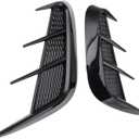 1 Pair Side Vent Trim Universal Left Right Marker Side Air Vent Cover Decorative Stickers for 1 Series E90 Body Side Air Wing Vent Trim Car Mudguard Side Wing Trim (Glossy Black)