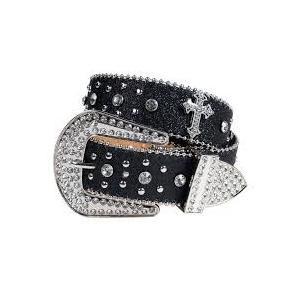 Studded Rhinestone Belts Men Women Fashionable Sparkly Diamond Belt Shiny Crystals Inlaid Design Leather Belt Christmas Gift