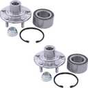 MOTOKU Pair Front Wheel Hub Bearing Kits for Honda Odyssey 2005-2010 with Nuts Clips Left and Right Side