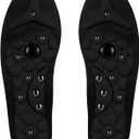 Glitopper Acupressure Magnetic Insoles Orthopedic Massage Insoles with Magnetic Technology Shock Absorption Arch Support Helps Blood Circulation and Relieve Fatigue (Black,L(Men 12-15/Women 13-16))