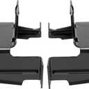 HECASA Front Bumper Bracket Set Compatible with 2007-2013 GMC Sierra 1500 2007-2010 GMC Sierra 2500HD 3500 Powder Coated Black Replacement for 22767057 22767056 22861859 22861858 15901539 15901538