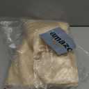 TURSTIN 4 Packs Champagne Satin Tablecloth 102 x 58 Inch Overlay Satin Table Cover Rectangle Bright Silk Tablecloth Smooth Fabric Table Decoration for Wedding Banquet Party Events