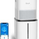 LEVOIT Superior 6000S Smart Evaporative Humidifiers for Home Whole House up to 3000ft², 6 Gal, Last 72-Hour, Premium Filter, Dry Mode, Wheels & Water Fill Hose & Foldable Storage - Quiet Sleep Mode