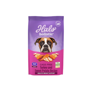 Halo Holistic Dog Food Cage Free Turkey & Sweet Potato Formula, Grain Free Dry Dog Food, For Healthy Weight Support, Kibble for Adult Dogs, 21 lb Bag (BB: 04/29/2026)