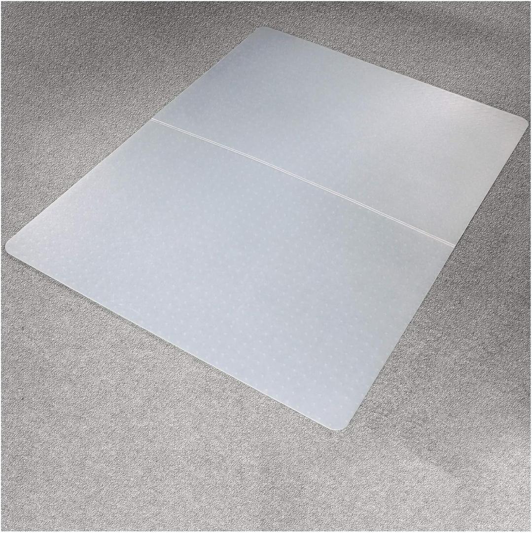 Marvelux Polypropylene Foldable Chair Mat for Low Pile Carpets and Carpet Tiles (up to 1/4" Thick), 45" x 53" White Office Carpet Protector, Rectangular, Eco-Friendly, Multiple Sizes