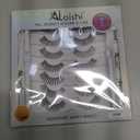 Wispy False Eyelashes Kit With Bond, Seal and Tweezer, 7 Pairs Natural Look Fake Cat Eye Lashes Strips Thin Band Extensions Waterproof Easy Eyelashes for Beginners DF99#