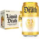 Liquid Death Iced Tea - Unsweet Reaper, Less Sugar*, Boost of Caffeine, B Vitamins, No Artificial Sweeteners, 12 Fl Oz (Pack of 12) (EXP 02/28/28)