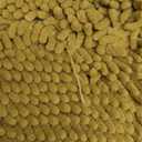 OLANLY Bathroom Rugs 36x24, Extra Soft Absorbent Chenille Bath Rugs, Rubber Backing Quick Dry, Machine Washable Bath Mats for Bathroom Floor, Tub and Shower, Home Decor Accessories, Deep Mustard