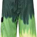 unitop Men's Swim Trunks Beachwear Quick Dry Hawaiian Printed 30