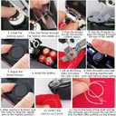Sewing Machine,Handheld Sewing Machine, Mini Portable SewingMachine for Beginners, Electronic Small Sewing Machine for Quick Stitching & DIY Crafts (Black)