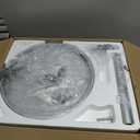 52 Inch Ceiling Fans with Lights and Remote, Brushed Nickel Flush Mount Low Profile Ceiling Fan for Bedroom, Living Room, Patio, Dimmable 6 Speeds Noiseless, ETL Listed