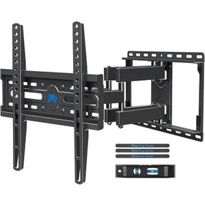 Mounting Dream TV Wall Mount for 32-65 Inch Television,Mount with Swivel and Tilt, Full Motion Bracket with Articulating Dual Arms, Fits 16inch Studs, Max VESA 400X400 mm, 99lbs, MD2380