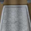 Carrara White Marble Mosaic Tile, Polished, Carrara White Marble Mosaic for Kitchen Bathroom Wall Floor Backsplash Shower, 5 Sheets, 2 Inch Hexagon