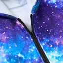 Funnycokid Boys Bathrobe Zipper Kids Soft Fleece Hooded Robe 12-14 Years