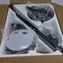 52 Inch Ceiling Fans with Lights and Remote, Black Modern Ceiling Fan for Bedroom Living Room Dining Room Patio, LED Dimmable 6 Speeds DC Quiet