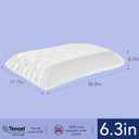 6.3'' High Loft Memory Foam Pillow for Side Sleepers, Extra Thick Firm Pillow for Broad Shoulders & Large Frames, Designed to Stay Elevated, High Profile Pillow with Washable Cover