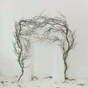 74.8inch Long Malleable Black Halloween Tree Weeping Branches Twigs Greenery Garland Hanging Moss Faux Ghost Grape Vine for Haunted Forest Outdoor Mantel Fireplace Porch Arch Stairway Yules Decor 